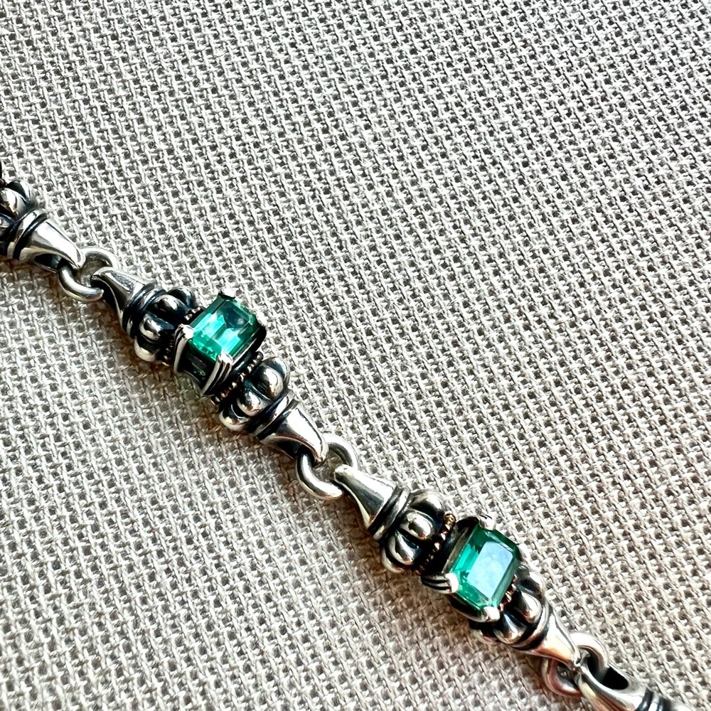 Lagos glacier rare Evergreen topaz bracelet